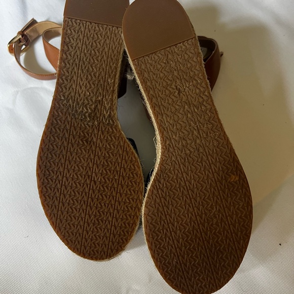 Michael Kors Women's Blue Wedge Sandals - Picture 3 of 6